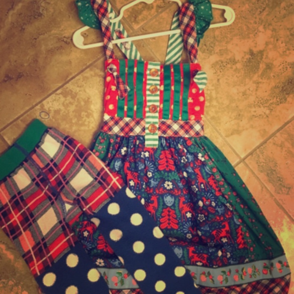 Matild Jane Holly Days Dress and tights